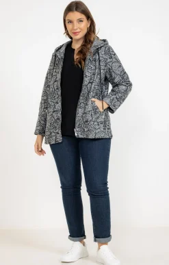 Veste imprimée en bouclette