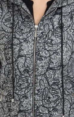 Veste imprimée en bouclette