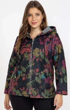 Veste imprimée en bouclette